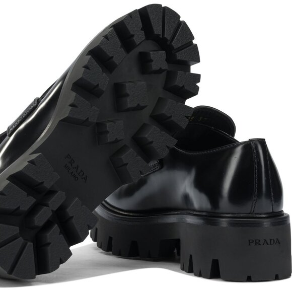 Prada Brushed Leather Loafers IT 39 Women - Picture 5 of 5